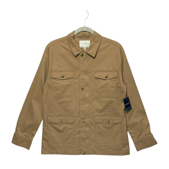 Lucky Brand Utility Field Jacket NWT Men's Sz M Tan Workwear Military Casual - Picture 1 of 8